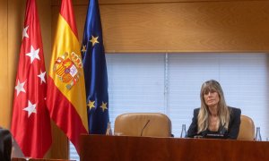 Begoña Gómez, durante la Comisión de Investigación sobre programas de cátedras y postgrados de la Universidad Complutense de Madrid