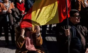 Franquistas en Plaza de Oriente