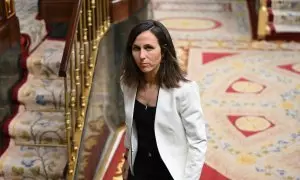 La líder de Podemos, Ione Belarra, durante una sesión de control al Gobierno, a 13 de noviembre de 2024.