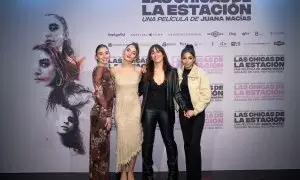 María Steelman, Julieta Tobío, Juana Macías y Salua Hadra en la premier de 'Las chicas de la estación'.