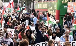 Manifestación de apoyo al Sáhara Occidental en Madrid el pasado 16 de noviembre.