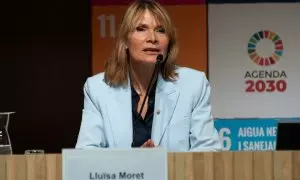 La portavoz del PSC, Lluïsa Moret, en una imagen de archivo.