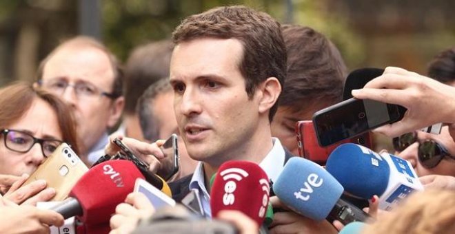 Casado denuncia "zancadillas" a su proyecto y afirma que rechazará tener cargo en el PP si no gana la Presidencia