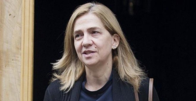 La infanta Cristina recibe de Justicia los 322.000 euros de la fianza del caso Nóos