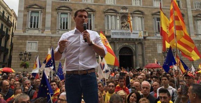 Albert Rivera: "Hay que aplicar el 155 porque el garante de la Constitución trabaja para derribarla"