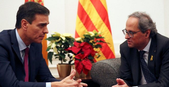 El Gobierno responderá "en su momento" a los 21 puntos que Torra planteó a Sánchez