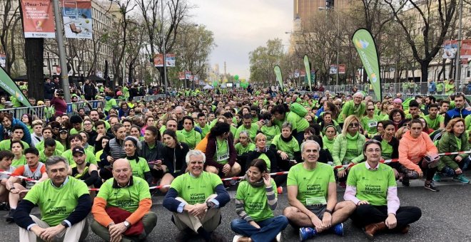 Una "gran marea verde" en la VI Carrera Madrid Contra el Cáncer de la AECC