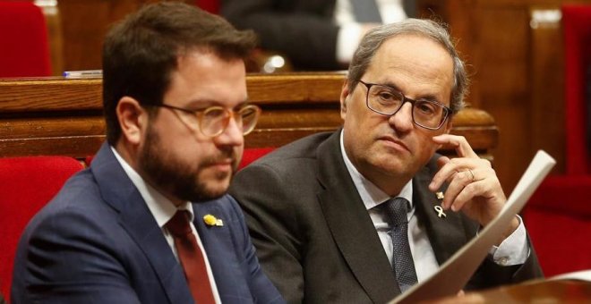 Aragonès dice que en la mesa de negociación habrá que encontrar soluciones para los presos del 'procés'