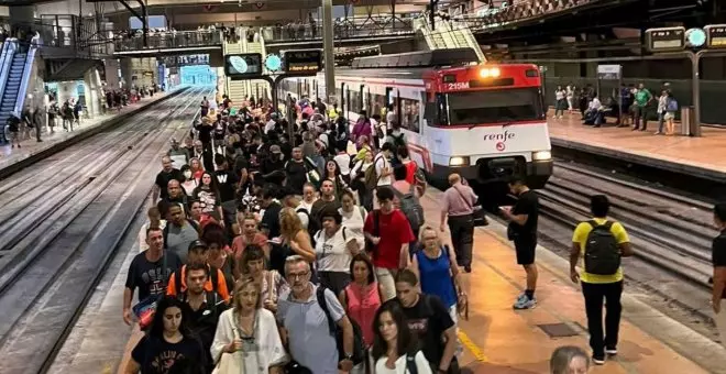 Una avería provoca la interrupción de ocho líneas de Cercanías Madrid en las primeras horas de la mañana