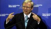 John Howard y Kevin Rudd votan en dos colegios de Sydney y Brisbane