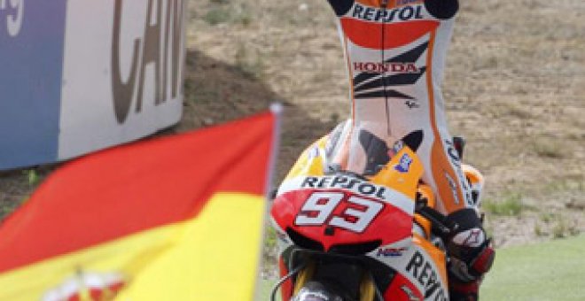 Márquez vence en Aragón y afianza su liderato