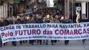 Los trabajadores de Navantia se concentran ante la SEPI