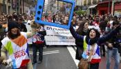 Extrabajadores de Telemadrid se concentran en la capital en el primer aniversario del ERE