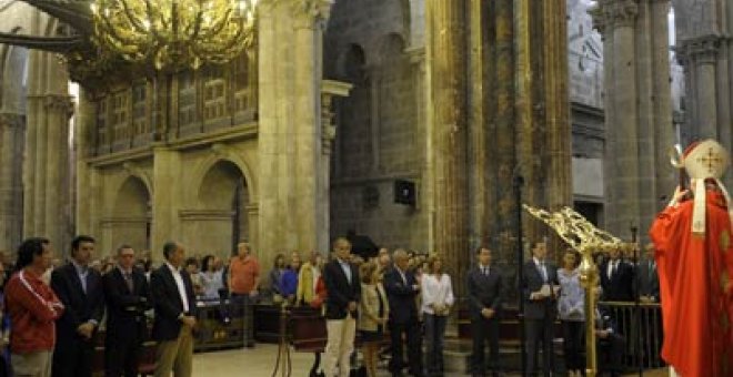 La cúpula del PP convierte una misa en un acto político