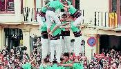 Els Castellers de Vilafranca fanla torre més difícil