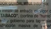 Un asador de Marbella anuncia en el local que no aplicará la Ley antitabaco