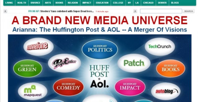 AOL compra 'The Huffington Post' para crear un gigante de los medios online