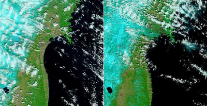 Cinco kilómetros de costa japonesa desaparecen del mapa