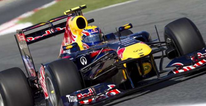 Webber domina los entrenamientos de Montmeló