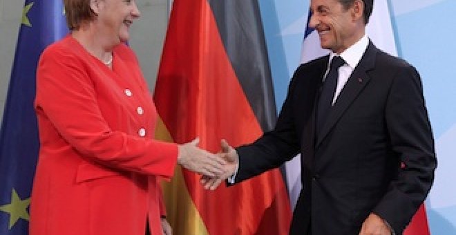 Merkel y Sarkozy pactan un plan para el rescate griego