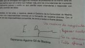 Aguirre envía una carta con faltas de ortografía a 21.000 profesores