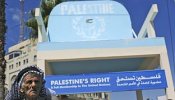 Un sillón gigante, para un asiento de Palestina en la ONU