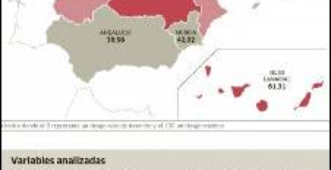 Castilla y Galicia tienen más riesgo de incendio