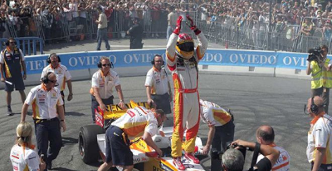 Alonso "cumple el sueño" de correr para su paisanos