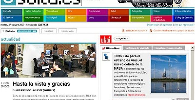 La web de información 'Soitu.es' echa el cierre