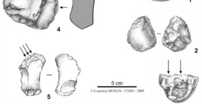 Hallan en Francia las herramientas humanas más antiguas de Europa