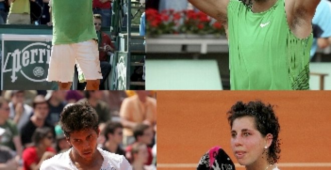 Nadal, Verdasco, Almagro y una genial Suárez están en octavos