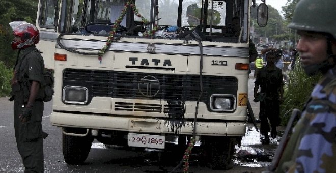 Mueren 12 policías en un ataque suicida en el norte de Sri Lanka