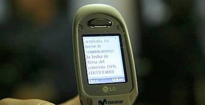 Un SMS para firmar un contrato