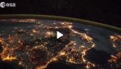 Así se ve España iluminada desde el espacio por la noche