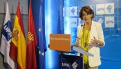 Yolanda Barcina anuncia su dimisión como presidenta de UPN