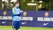 Messi y Rakitic ya se entrenan con normalidad a cinco días del partido contra el Madrid