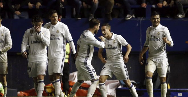 El Real Madrid gana con lo justo en Pamplona ante el colista