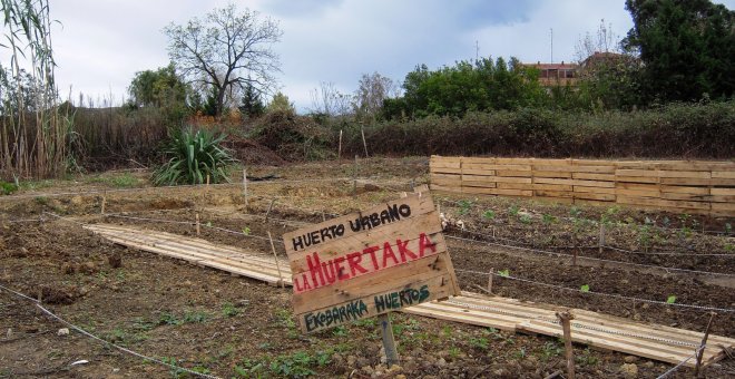 El banco malo quiere desahuciar un huerto ecologista y sin ánimo de lucro