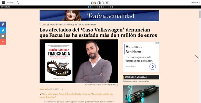 Inda acusó a FACUA de una estafa masiva con tuits falsos de un 'troll' como únicas fuentes