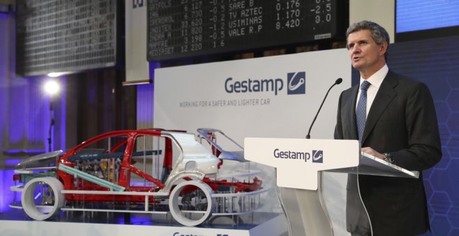 Gestamp, tercer debut del año en bolsa, se deja un 4,46% en su primera sesión