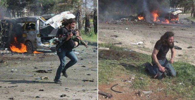 La imagen de la desolación: un fotógrafo rompe a llorar tras el atentado en Alepo