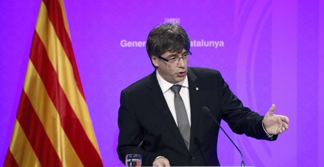 Puigdemont, ante la intervención económica del Gobierno: "¿Nos devuelven el dinero de la guerra sucia?"