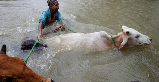 Las inundaciones de Nepal en imágenes