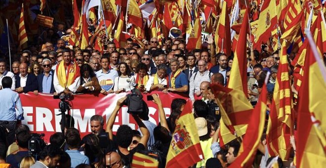 Barcelona celebra su manifestación más multitudinaria por la unidad de España