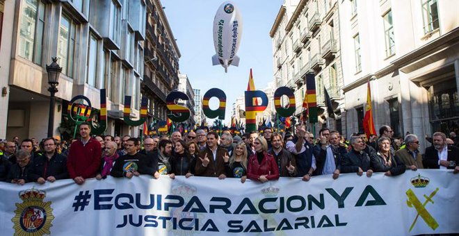 PP y C's se apuntan a la marcha policial por la equiparación salarial tras años de oponerse