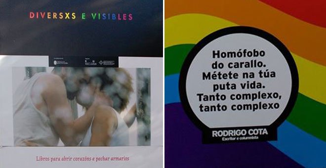 La Fiscalía pide una multa de 2.160 euros por romper una foto de dos hombres besándose