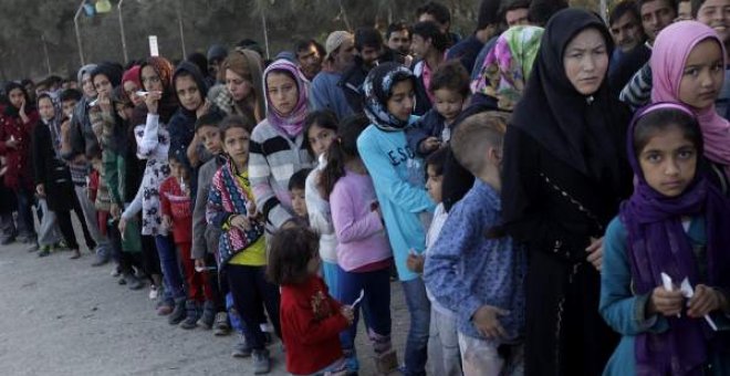 El alcalde de Moria, en huelga de hambre por la masificación del campo de refugiados