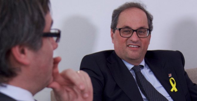 Puigdemont designa Quim Torra com a successor per "defensar el mandat de l'1-O"