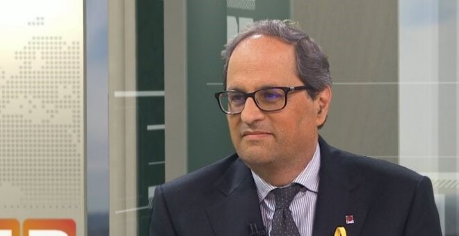 Quim Torra: "Només contemplo la possibilitat d'obeir el que decideixi el Parlament"