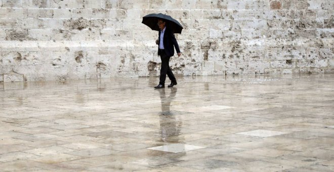 Las lluvias se acentúan en el este peninsular y dejarán 40 litros en una hora